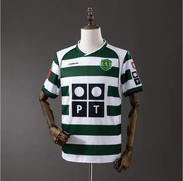 Camiseta de fútbol Sporting CP 2001/03 LOCAL MANGA CORTA VERSION FAN